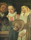 Actors from a French Theatre - detail by Jean-Antoine Watteau